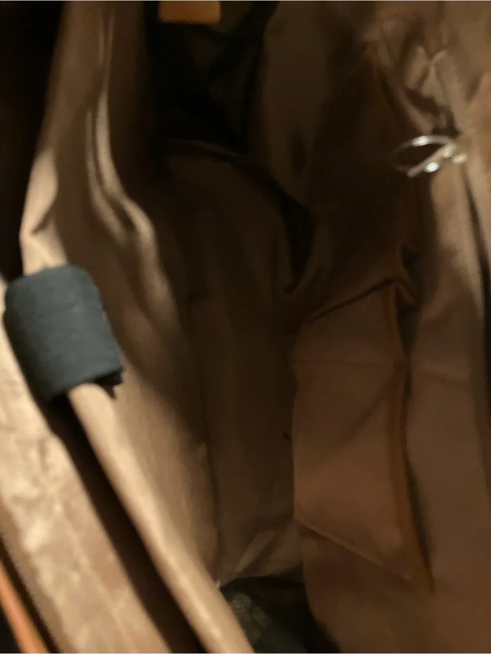 Nubily genuine brown leather shoulder bag, nwot, stamped